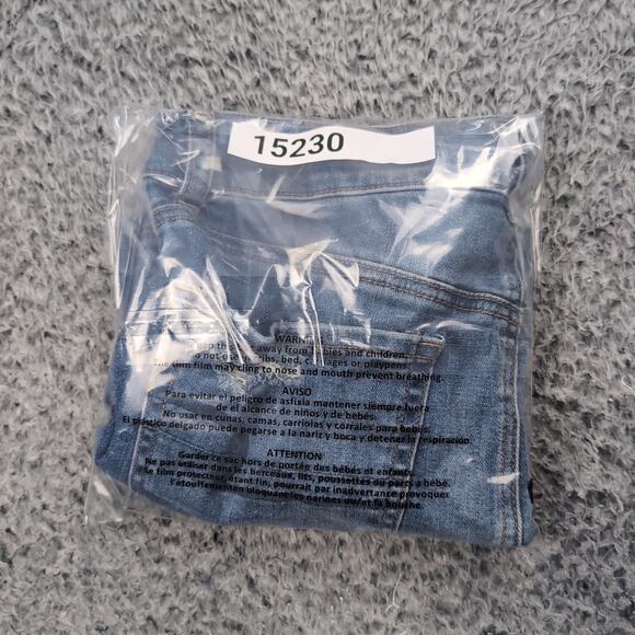 American Eagle Skirt Women 6 Blue Distressed Stretch Hi Rise Mini Casual Denim - Picture 6 of 6